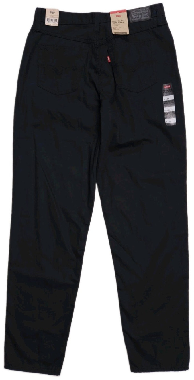 Levi’s High Waisted Mom Jeans Women 31x30 Black High Rise Cotton Hemp Chino Pant